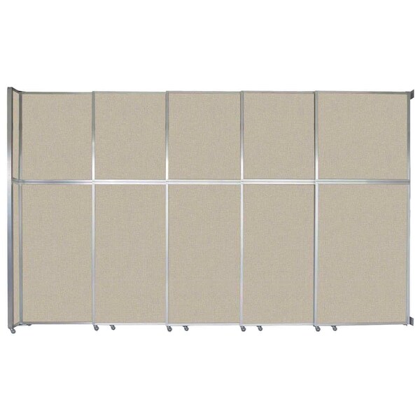 Versare Operable Wall Sliding Room Divider 15'7" x 10'3/4" Sand Fabric